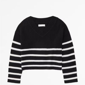 Merino Wool-Blend V-Neck Sweater